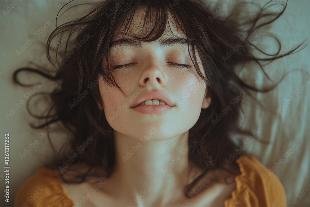 Erotic Sex Masturbation Sexy Sensual Young Asian Woman Getting Sexual Pleasure Orgasm Top View Stock Photo Adobe Stock