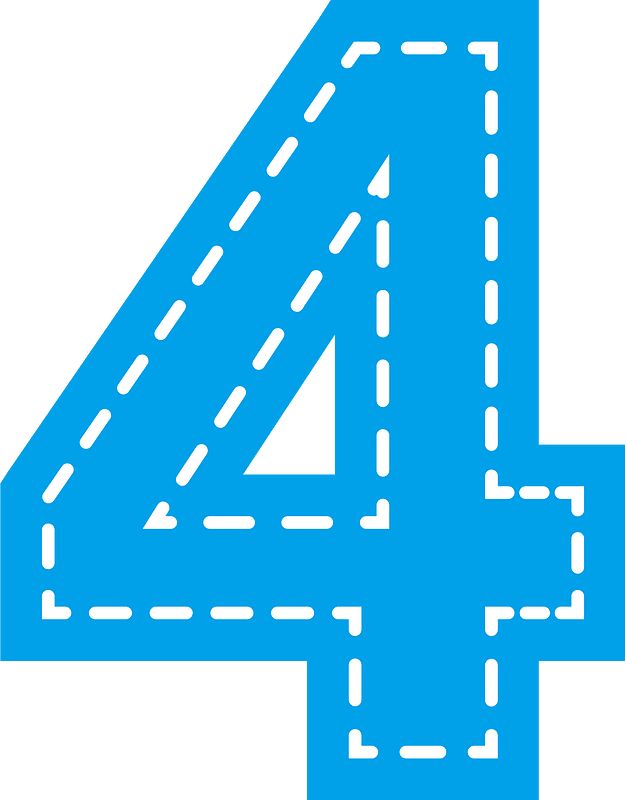 Number 4 Png
