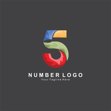 Number 5 Five Logo Design Premium Simple Icon Vector Suitable For